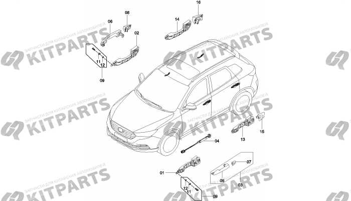 Ручки дверей FAW Besturn X40