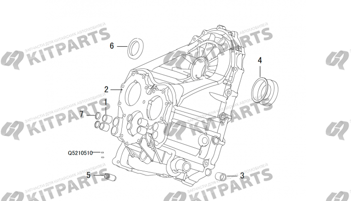 КОРПУС ТРАНСМИССИИ В СБОРЕ Haval H6