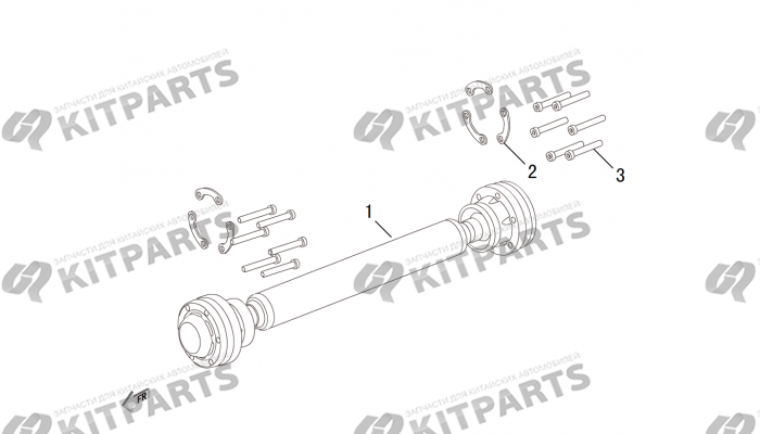 Передний карданный вал Haval H8