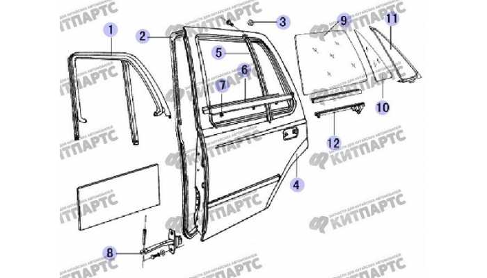 Задняя дверь Great Wall Safe (SUV G5)