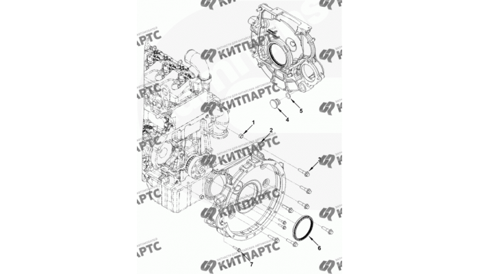 Картер маховика Cummins 2.8 ISF