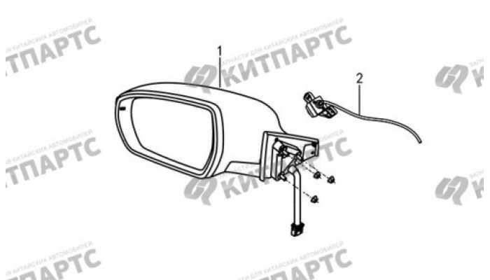 Зеркало боковое Dong Feng AX7