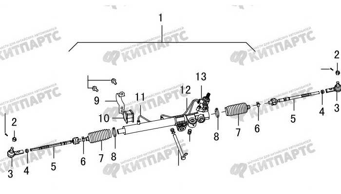 Рейка рулевая Great Wall Hover H3 New