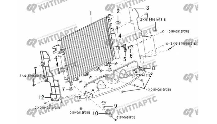 Радиатор кондиционера Great Wall DW Hower H5