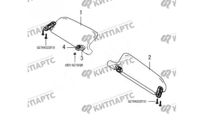 Козырёк солнцезащитный Great Wall Wingle 5