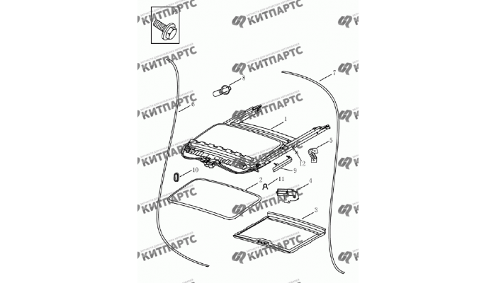 Люк Geely Emgrand (EC7)